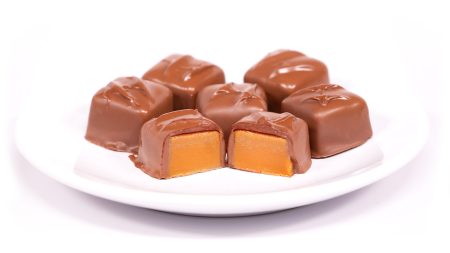 Alaska Birch Caramels displayed on dish