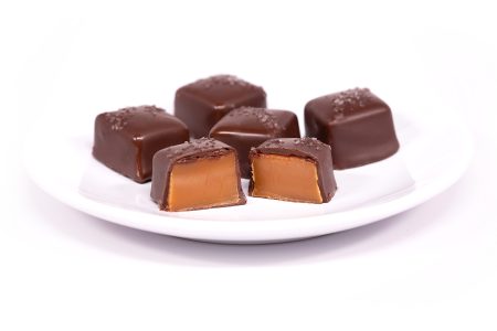 Alaska's Deadliest Candy Sea Salt Caramels displayed on dish