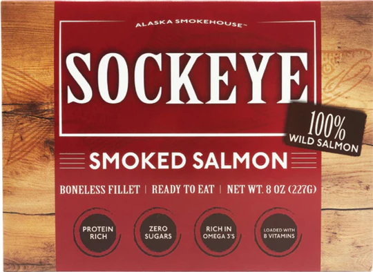 Alaska Smokehouse's Smoked Sockeye Salmon 8oz